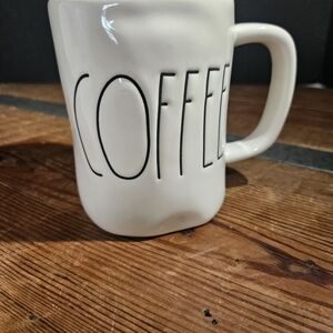 Rae Dunn COFFEE Ceramic Mug with Black Lettering